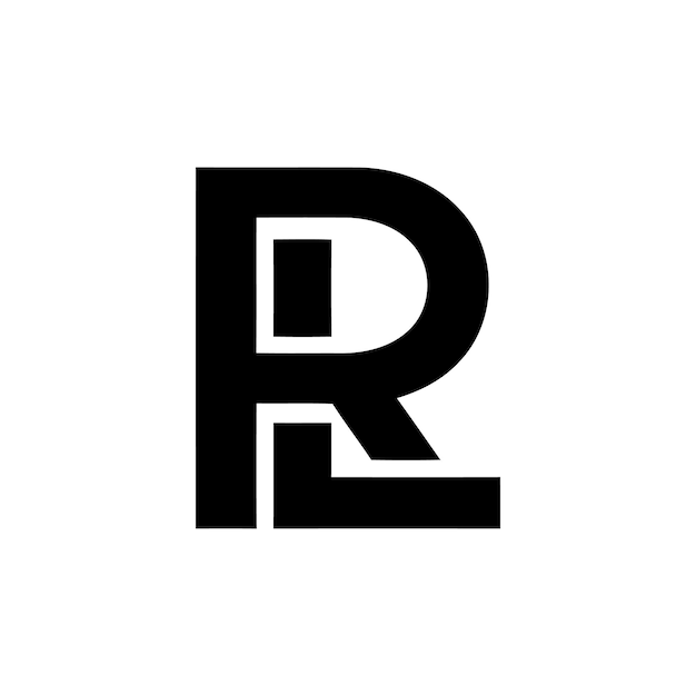 Vector rl logo design template vector