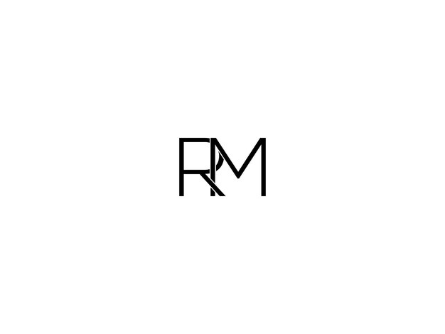 Vector rm logo design