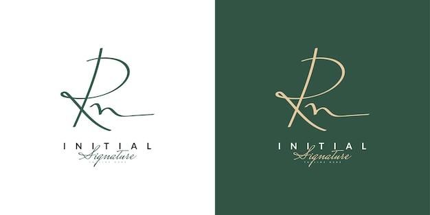 Vector rn initial logo design with elegant handwriting style. rn signature logo or symbol for wedding, fashion, jewelry, boutique, botanical, floral and business identity