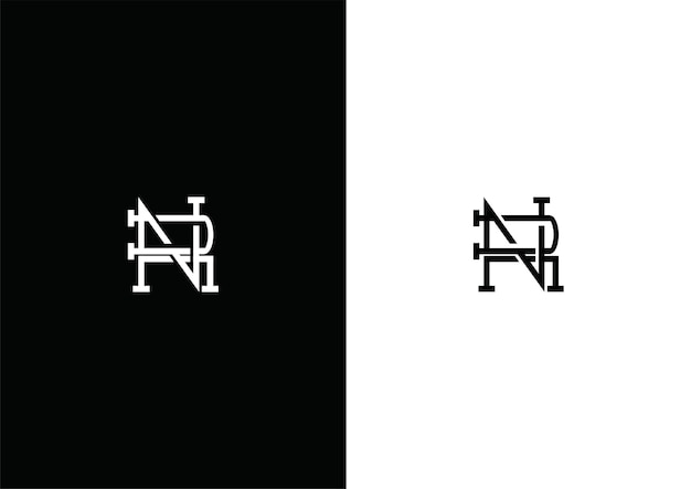 Vector rn / nr-monogram