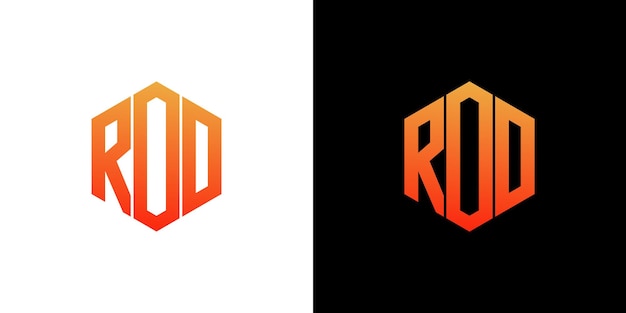 RO Letter Logo Design Polygon Monogram Icon Vector Template
