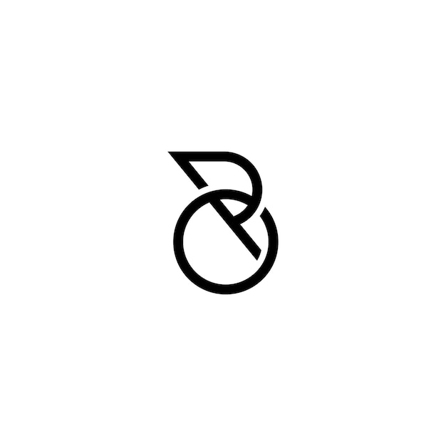 OR or RO modern minimalist luxury lettering logo design.