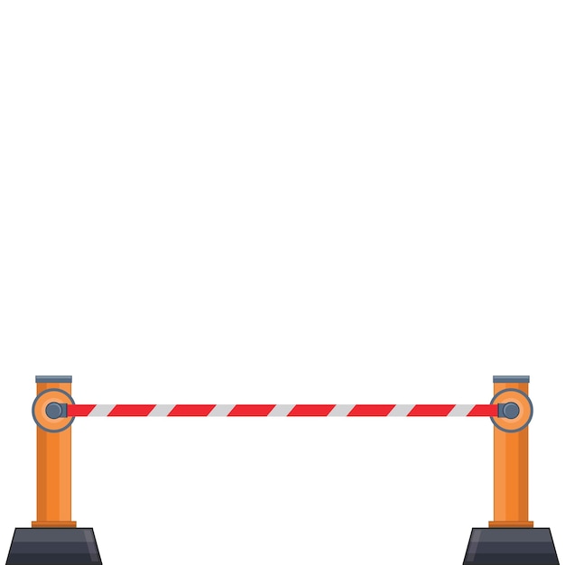 Vector road barrier clip art  vector element design template web