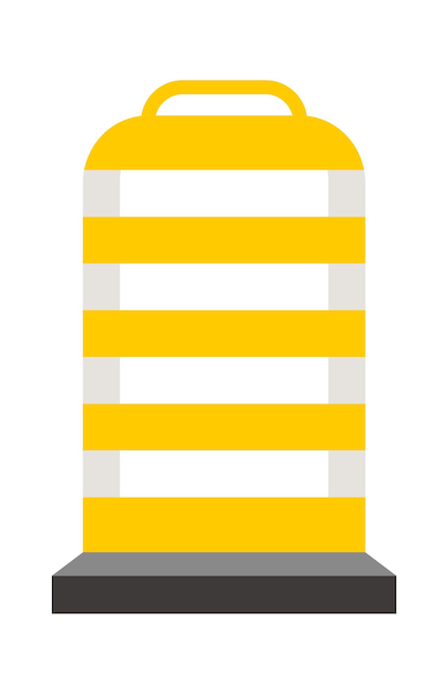 Road barrier column vector illustration