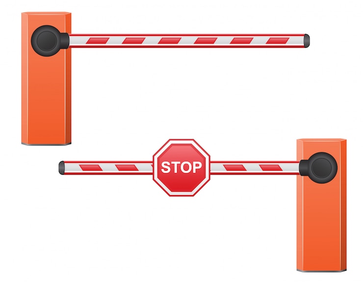 वेक्टर road barrier vector illustration