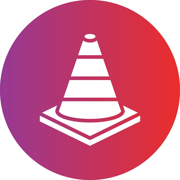 Road Cone Icon Style