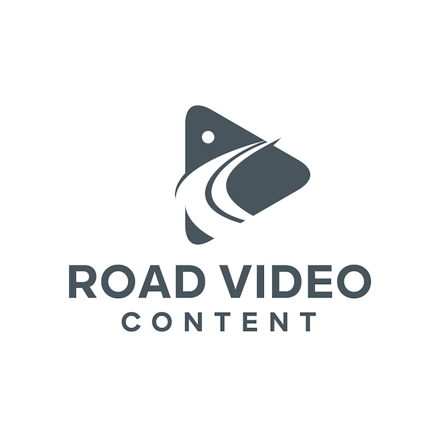 Vector road logo design for photography logo