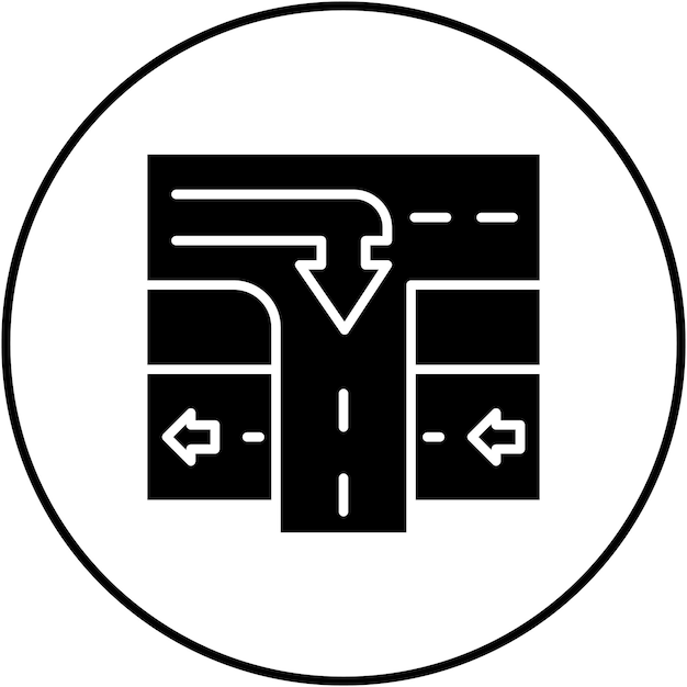 道路ランプのアイコンベクトル画像は地図とナビゲーションに使用できます