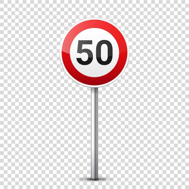 Road red signs collection isolated on transparent background road traffic control lane usage stop