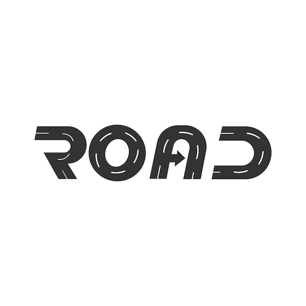 Road route logo design vector