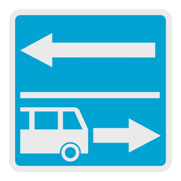 Road for route vehicle icon Flat illustration of road for route vehicle vector icon for web