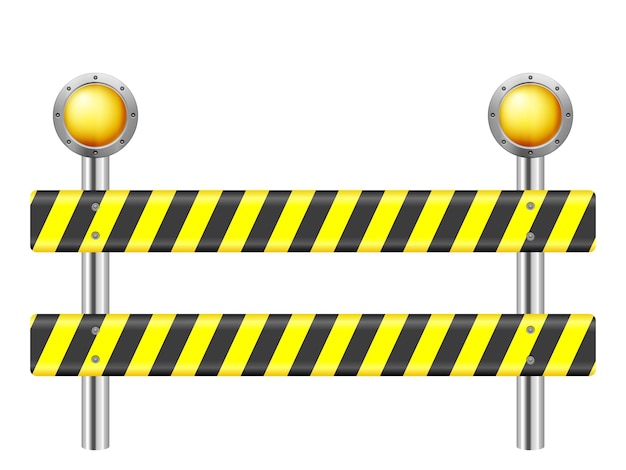 Vector road safety barrier