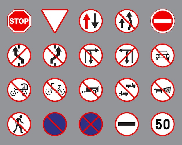 Road sign in Thailand vector