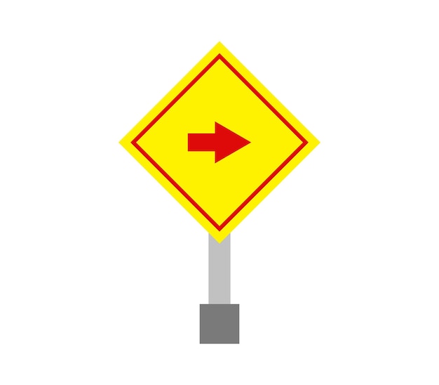 Vector road sign