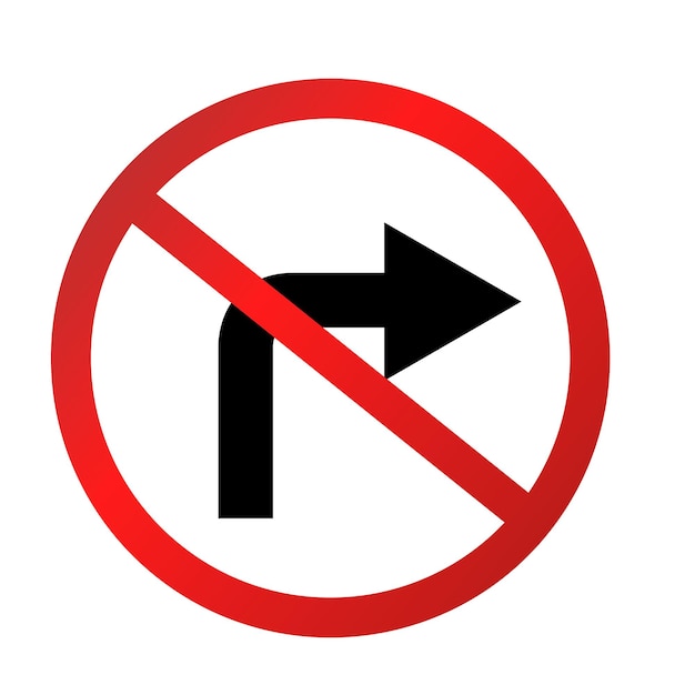 道路標識アイコン交通記号標識と道路記号