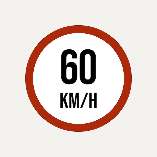 交通標識 60 km