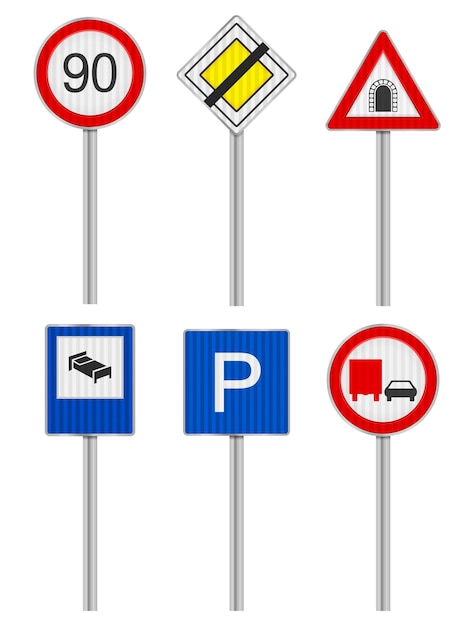 道路標識ベクトルグラフィック