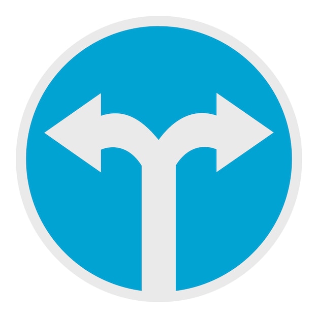 Road turn icon Flat illustration of road turn vector icon for web