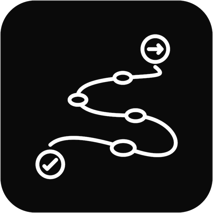 Vector roadmap vector icon can be used for action plan iconset
