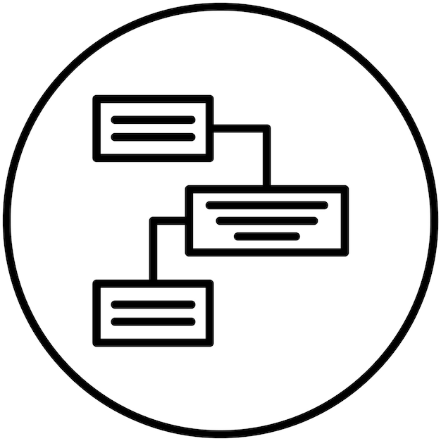 Иллюстрация иконки векторной дорожной карты набора иконки управления проектом