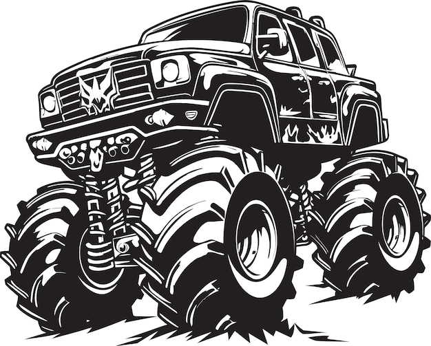 Roaring to Life Monster Truck Graphic