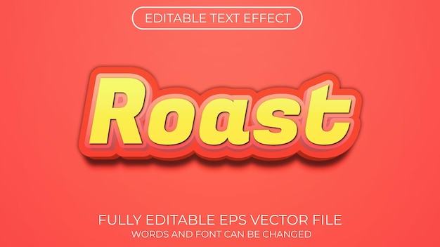 Roast text effect