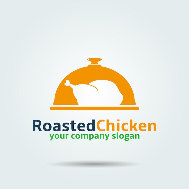 Vector roasted chicken logo