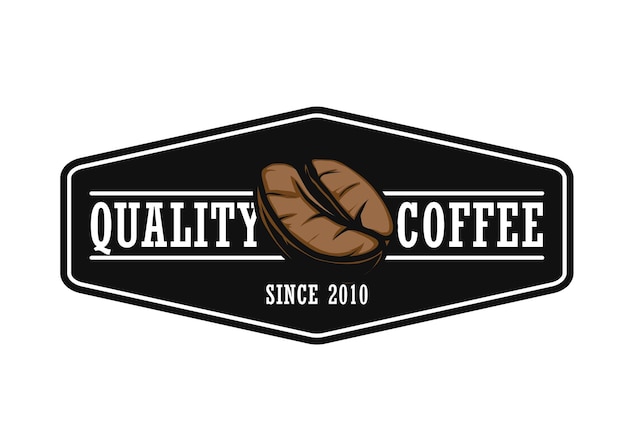 Vettore modello di progettazione del logo del caffè tostato