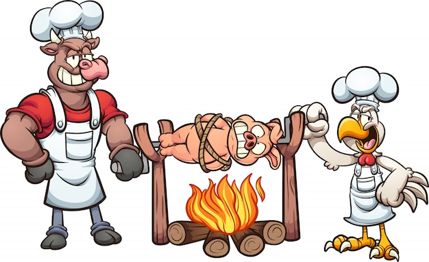 Roasting pig