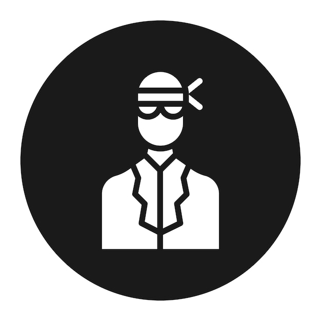 Robber vector icon can be used for prison iconset