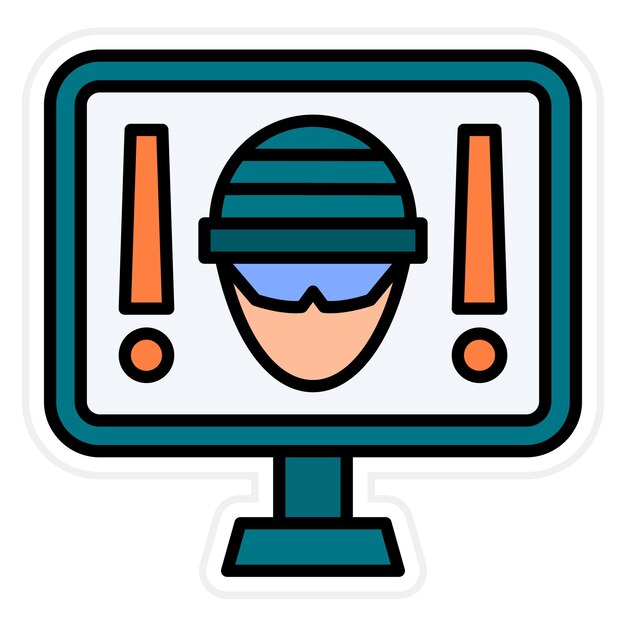 Vector robbery icon vector image can be used for crime and law