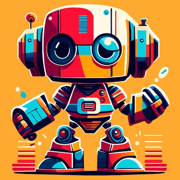 Vector roboreality little robot graphics bringing dreams to life