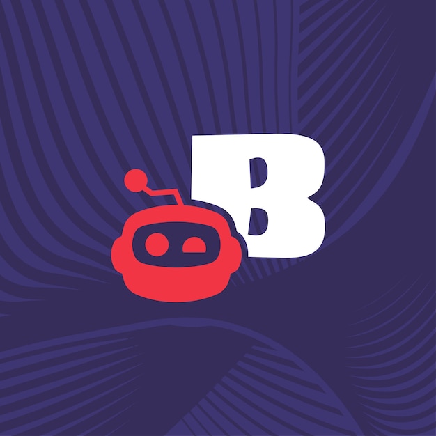 Robot Alphabet B Logo