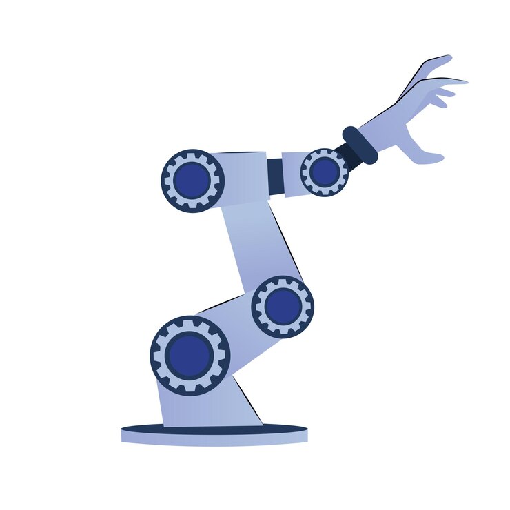 Vector robot arm concept illustration