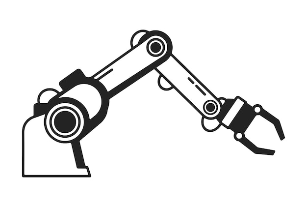 Robot arm icoon geïsoleerd bewerkbare vector icoon en kan gemakkelijk worden gebruikt op websites en toepassingen