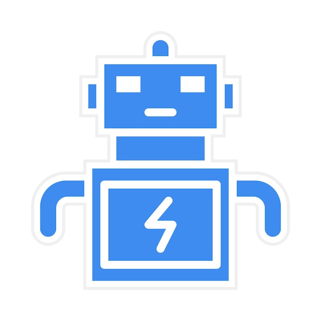 robot battery icon vector image can be used for science fiction