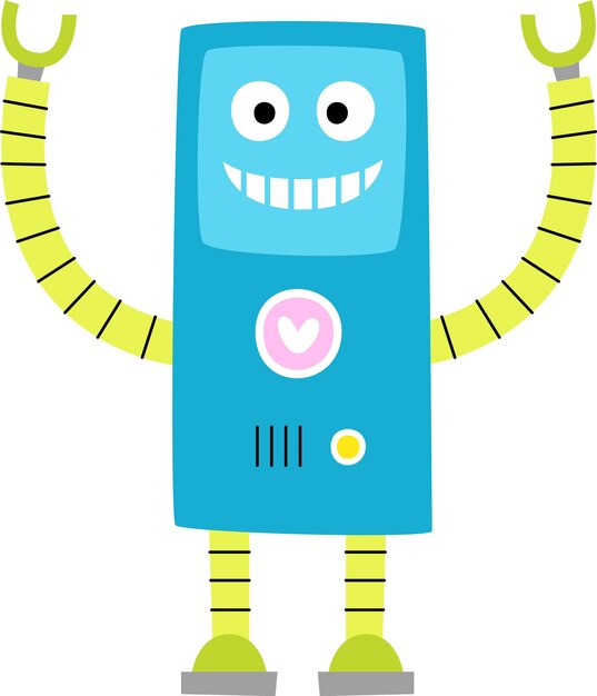 Robot character cartoon