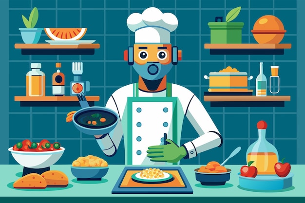 Robot chef-kok die complexe maaltijden kan bereiden op basis van uw dieetvoorkeuren