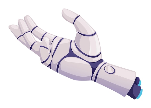 Vector robot cyborg arm robotic prosthesis human hand