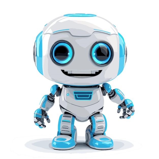 Robot emoji on white background