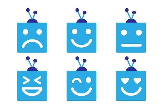 Robot emoji nella giornata mondiale delle emoji