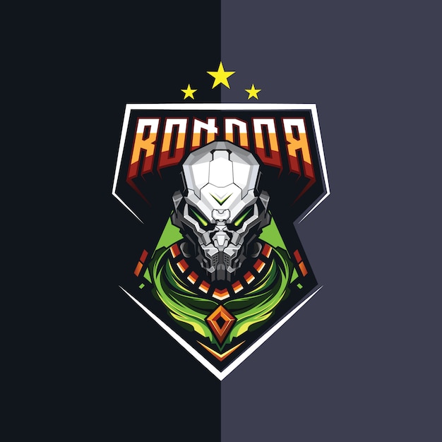 Design del logo robot esport per il gioco