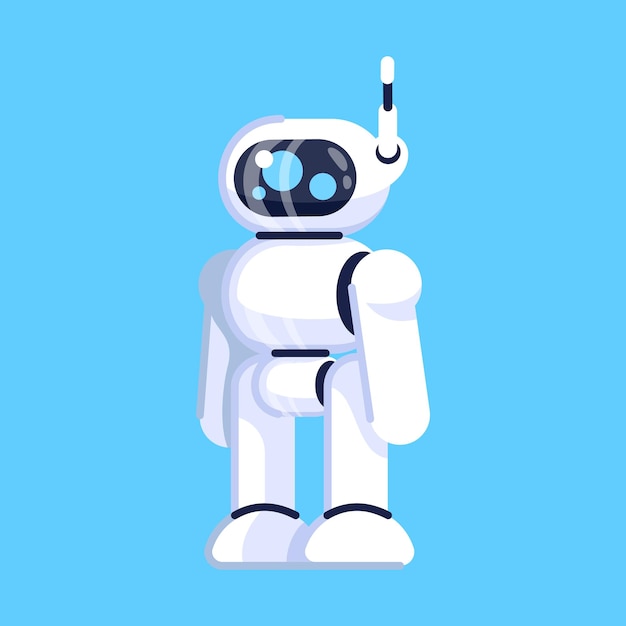 Robot flat vector illustration