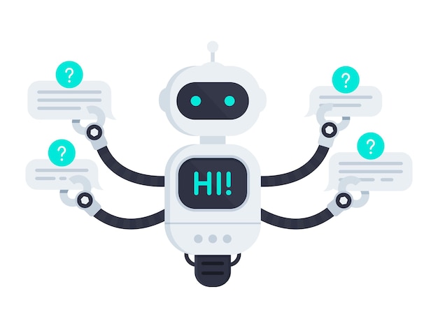 Robot geïsoleerd op witte achtergrond