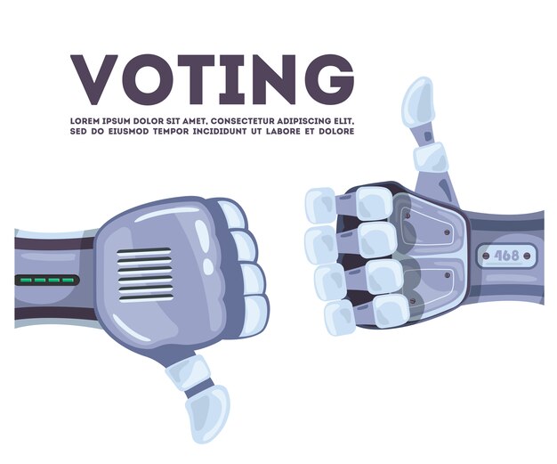 Voto mani robot