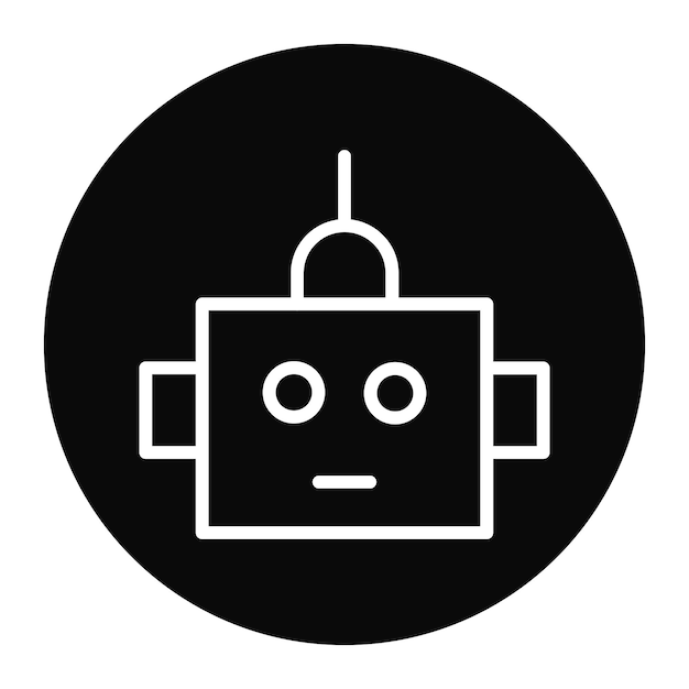 robot head icon vector image can be used for robotics