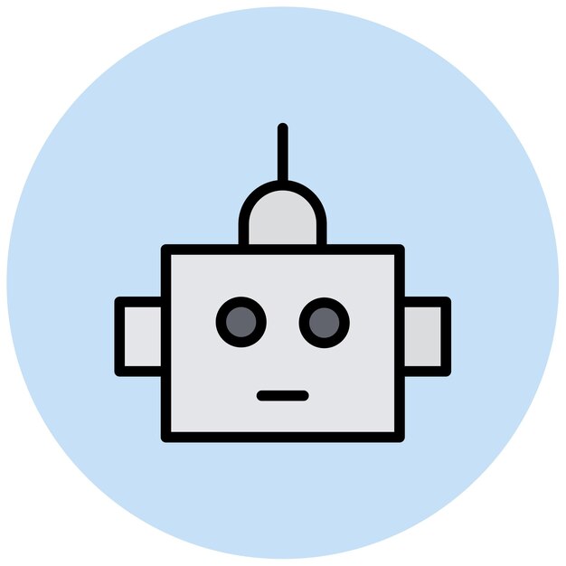 robot head icon vector image can be used for robotics