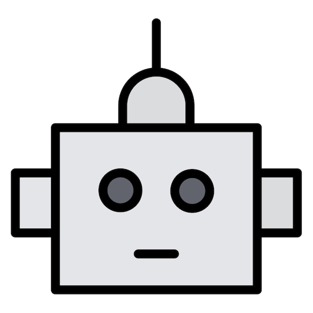 robot head icon vector image can be used for robotics