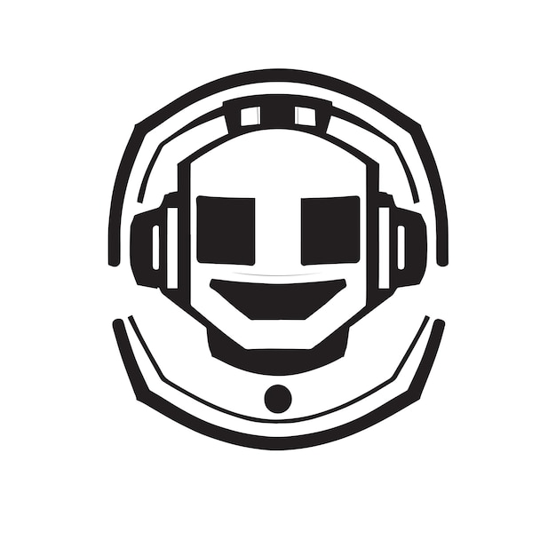 Vector robot icon and logo