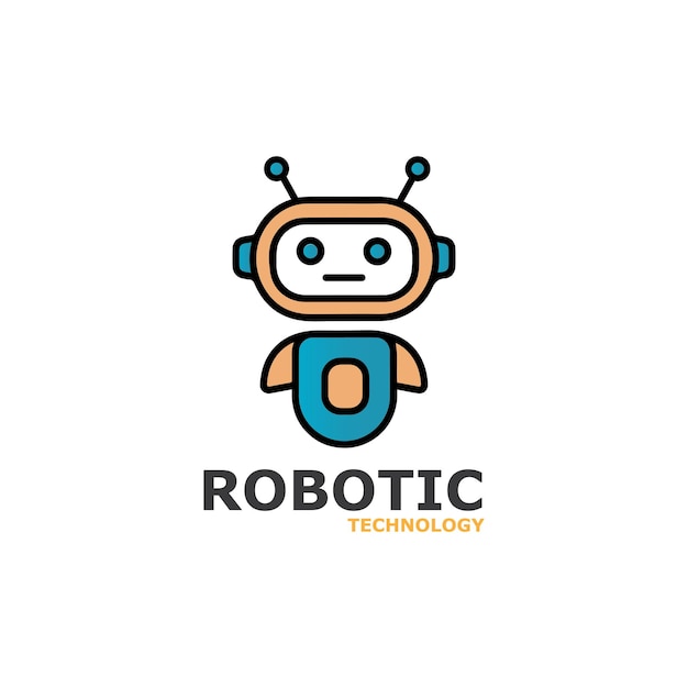 Robot icon vector concept design